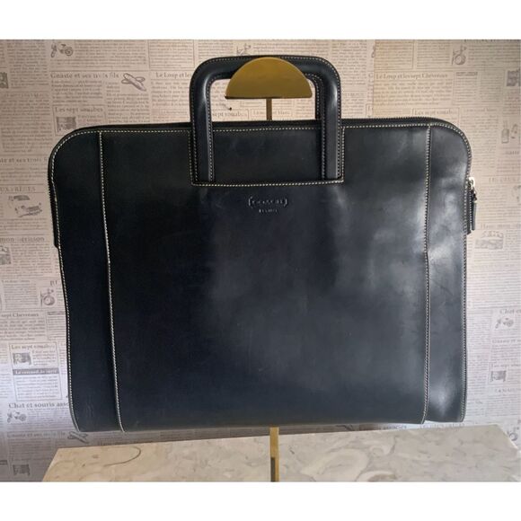 Coach Leather Briefcase Black Slim - Picture 16 of 16
